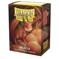 Dragon Shield Dual Matte Standard Sleeves - Peach (100-Pack) - Dragon Shield Card Sleeves - Card Sleeves card