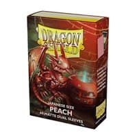 Dragon Shield Dual Matte Japanese Sleeves - Peach (60-Pack) - Dragon Shield Card Sleeves - Card Sleeves card