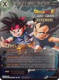 Son Goku Jr. & Vegeta Jr., Saiyan Scions (Level 2) (Judge) - Tournament Promotion Cards - Dragon Ball Super: Masters card