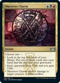 Maestros Charm - Streets of New Capenna - Magic: The Gathering card