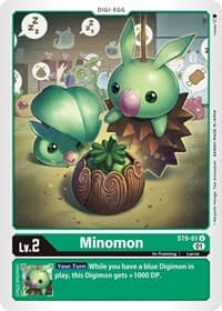Minomon - Starter Deck 09: Ultimate Ancient Dragon - Digimon Card Game card