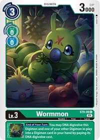 Wormmon - Starter Deck 09: Ultimate Ancient Dragon - Digimon Card Game card