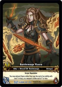 Battlemage Vyara - The Hunt for Illidan - WoW card