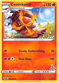 Centiskorch - 049/264 (#30 Cinderace Stamped) - Battle Academy 2022 - Pokemon card