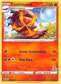 Centiskorch - 049/264 (#51 Cinderace Stamped) - Battle Academy 2022 - Pokemon card