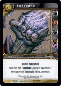 Seer's Signet - The Hunt for Illidan - WoW card