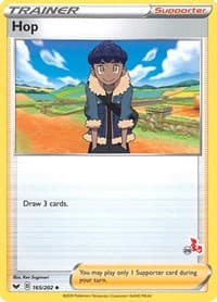 Hop - 165/202 (#28 Cinderace Stamped) - Battle Academy 2022 - Pokemon card