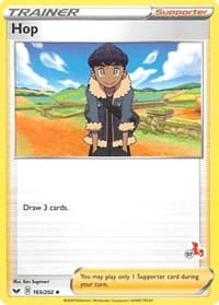 Hop - 165/202 (#57 Cinderace Stamped) - Battle Academy 2022 - Pokemon card