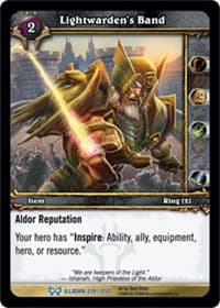 Lightwarden's Band - The Hunt for Illidan - WoW card