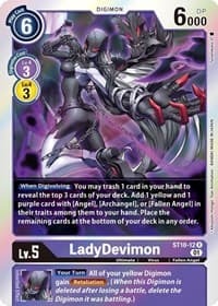 LadyDevimon - Starter Deck 10: Parallel World Tactician - Digimon Card Game card