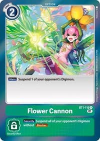 Flower Cannon (Parallel Rare) - Starter Deck 09: Ultimate Ancient Dragon - Digimon Card Game card