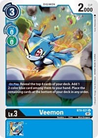 Veemon - New Awakening - Digimon Card Game card
