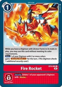 Fire Rocket - New Awakening - Digimon Card Game card
