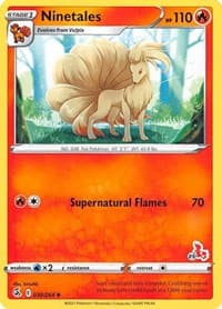 Ninetales - 030/264 (#23 Cinderace Stamped) - Battle Academy 2022 - Pokemon card