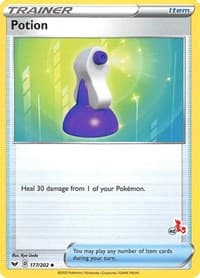 Potion - 177/202 (#42 Cinderace Stamped) - Battle Academy 2022 - Pokemon card