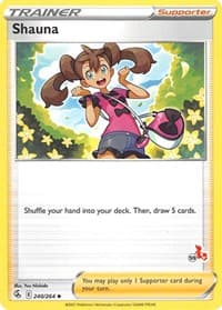 Shauna - 240/264 (#59 Cinderace Stamped) - Battle Academy 2022 - Pokemon card