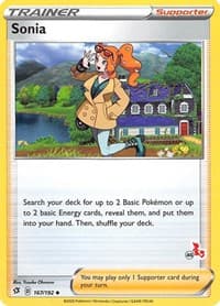 Sonia - 167/192 (#45 Cinderace Stamped) - Battle Academy 2022 - Pokemon card