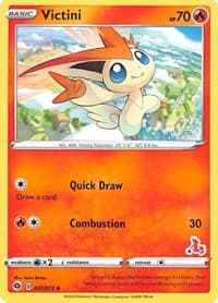 Victini - 007/073 (#4 Cinderace Stamped) - Battle Academy 2022 - Pokemon card