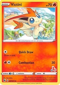 Victini - 007/073 (#53 Cinderace Stamped) - Battle Academy 2022 - Pokemon card