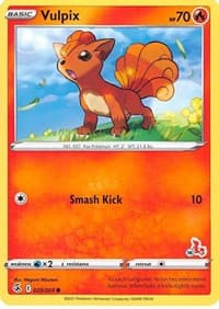 Vulpix - 029/264 (#18 Cinderace Stamped) - Battle Academy 2022 - Pokemon card