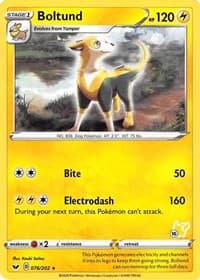 Boltund - 076/202 (#16 Pikachu Stamped) - Battle Academy 2022 - Pokemon card