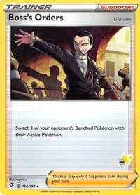 Boss's Orders - 154/192 (#44 Pikachu Stamped) - Battle Academy 2022 - Pokemon card