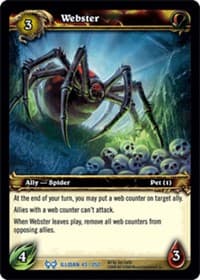 Webster - The Hunt for Illidan - WoW card