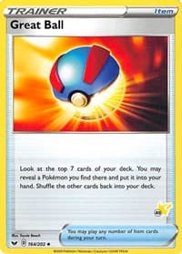 Great Ball - 164/202 (#49 Pikachu Stamped) - Battle Academy 2022 - Pokemon card
