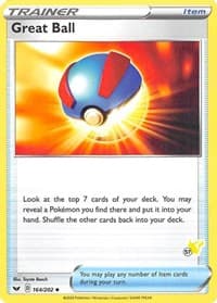 Great Ball - 164/202 (#57 Pikachu Stamped) - Battle Academy 2022 - Pokemon card