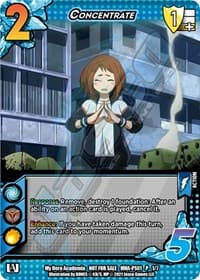 Concentrate (Provisional Showdown 1) - UniVersus: My Hero Academia Promo Cards - UniVersus card
