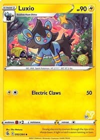 Luxio - 092/264 (#37 Pikachu Stamped) - Battle Academy 2022 - Pokemon card