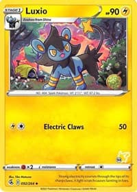 Luxio - 092/264 (#53 Pikachu Stamped) - Battle Academy 2022 - Pokemon card