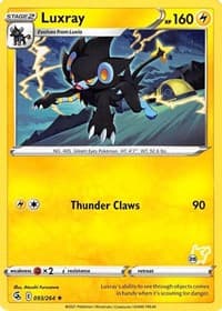 Luxray - 093/264 (#28 Pikachu Stamped) - Battle Academy 2022 - Pokemon card
