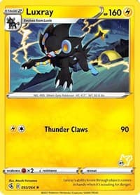 Luxray - 096/264 (#47 Pikachu Stamped) - Battle Academy 2022 - Pokemon card