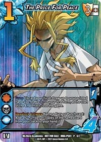 The Price for Peace (Provisional Showdown 1) - UniVersus: My Hero Academia Promo Cards - UniVersus card
