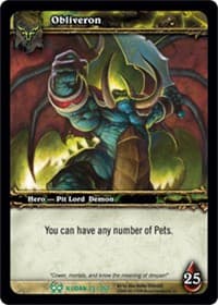 Obliveron - The Hunt for Illidan - WoW card