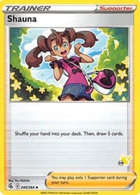 Shauna - 240/264 (#24 Pikachu Stamped) - Battle Academy 2022 - Pokemon card