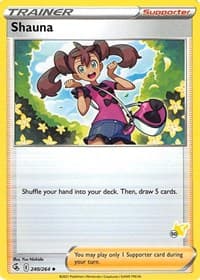Shauna - 240/264 (#50 Pikachu Stamped) - Battle Academy 2022 - Pokemon card
