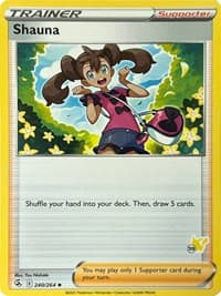 Shauna - 240/264 (#59 Pikachu Stamped) - Battle Academy 2022 - Pokemon card