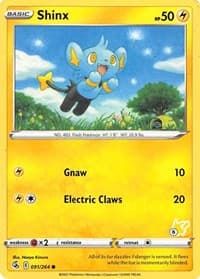 Shinx - 091/264 (#6 Pikachu Stamped) - Battle Academy 2022 - Pokemon card
