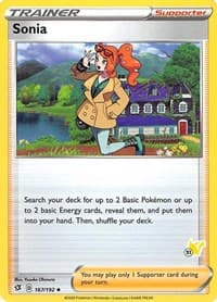 Sonia - 167/192 (#51 Pikachu Stamped) - Battle Academy 2022 - Pokemon card