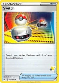 Switch - 183/202 (#36 Pikachu Stamped) - Battle Academy 2022 - Pokemon card