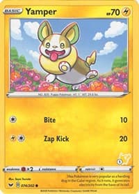 Yamper - 074/202 (#1 Pikachu Stamped) - Battle Academy 2022 - Pokemon card