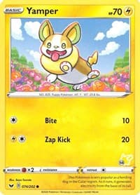 Yamper - 074/202 (#58 Pikachu Stamped) - Battle Academy 2022 - Pokemon card