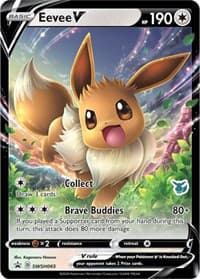 Eevee V - SWSH065 (Eevee Stamped) - Battle Academy 2022 - Pokemon card