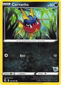 Carvanha - 162/264 (Eevee Stamped) - Battle Academy 2022 - Pokemon card