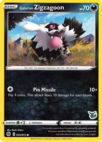 Galarian Zigzagoon - 035/073 (Eevee Stamped) - Battle Academy 2022 - Pokemon card