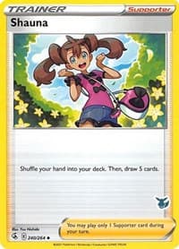 Shauna - 240/264 (Eevee Stamped) - Battle Academy 2022 - Pokemon card