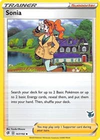 Sonia - 167/192 (Eevee Stamped) - Battle Academy 2022 - Pokemon card