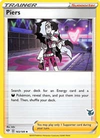Piers - 165/189 (Eevee Stamped) - Battle Academy 2022 - Pokemon card